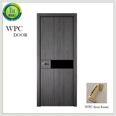 ضد آب درب چوبی WPC جامد پوست PVC استفاده آپارتمانی