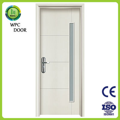 قیمت خوب درب شیشه ای WPC درب حفره ای جامع با مقاومت در برابر رطوبت و پوسیدگی ایده آل برای داخلی مسکونی و تجاری آنلاین