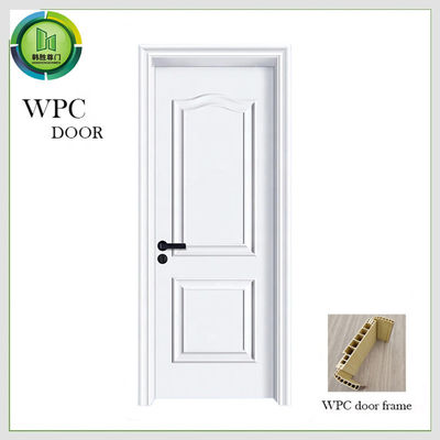 قیمت خوب مقاومت در برابر موریانه WPC درب ساده کامپوزیت سفید استفاده حمام داخلی آنلاین