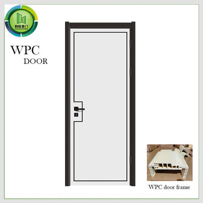 قیمت خوب ورود ضد صدا WPC درب ساده مقاوم در آب استفاده از اتاق خواب گواهی CE آنلاین