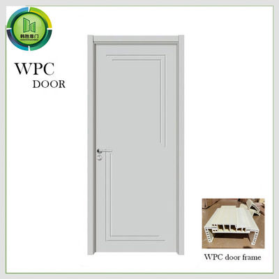 قیمت خوب OEM ضد آتش WPC درب ساده سفید ضد رطوبت استفاده از هتل آنلاین