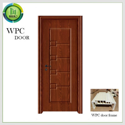 قیمت خوب درب چوبی ضد رطوبت WPC ضخامت 45mm ضد آتش استفاده در اتاق خواب آنلاین