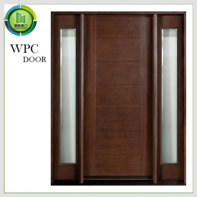 قیمت خوب ترکیب دو شیشه WPC درب کشویی مسکونی PVC لایه بندی سطح آنلاین