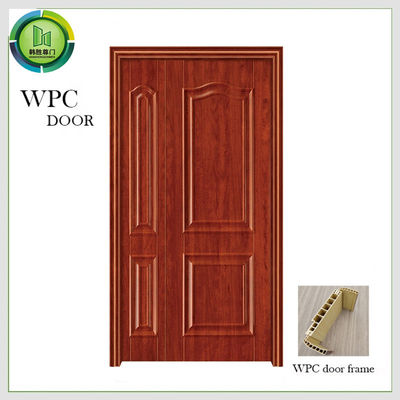 قیمت خوب ورود ضد آب WPC درب های دوگانه PVC لایه بندی سطح استفاده از اتاق خواب آنلاین