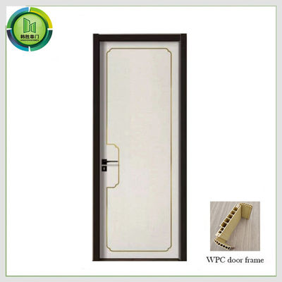 قیمت خوب درب های داخلی ضد آب WPC UPVC کاهش صدا چوبی برای حمام آنلاین