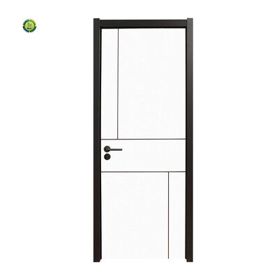 قیمت خوب ضخامت ورق درب 35 میلی متر درب داخلی WPC سبک مدرن مد طراحی ساده ایده آل برای دفتر و داخلی مسکونی آنلاین