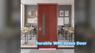 درب شیشه ای WPC بادوام عایق صدا ضد حرارت
