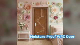 WPC توخالی درب ضد رطوبت عایق حرارتی