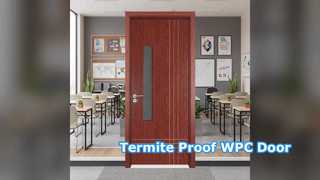 درب شیشه ای WPC درب شیشه ای موریانه مقاوم در برابر انرژی کارآمد
