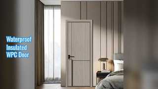 WPC توخالی درب ضد رطوبت عایق حرارتی