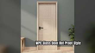 درب شیشه ای WPC ضد رطوبت و بادوام